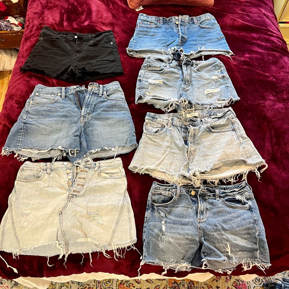 Designer Denim Shorts Haul (Size 8/29)